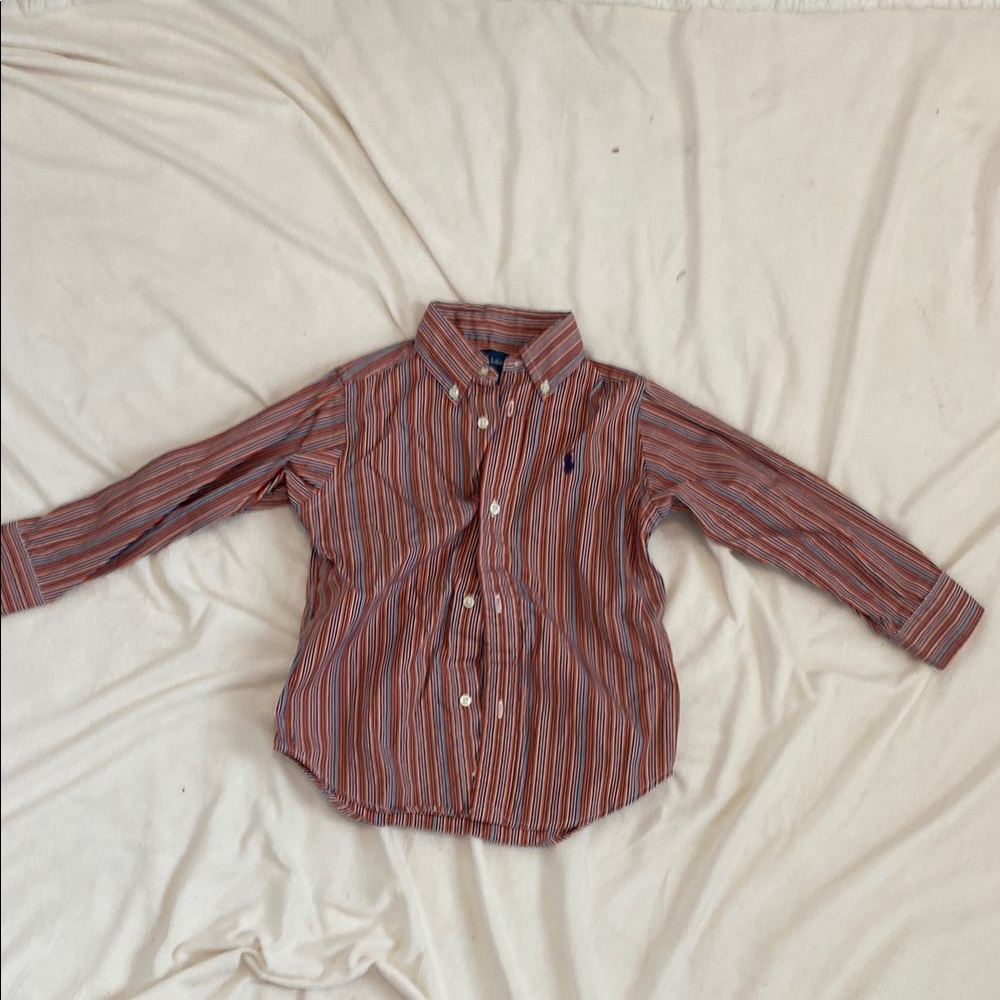 Polo by Ralph Lauren Red and Blue Classic Polo Shirt